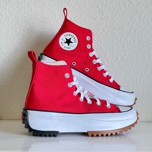 Converse Run Star Hike Platform High Top Red - Size 7.5